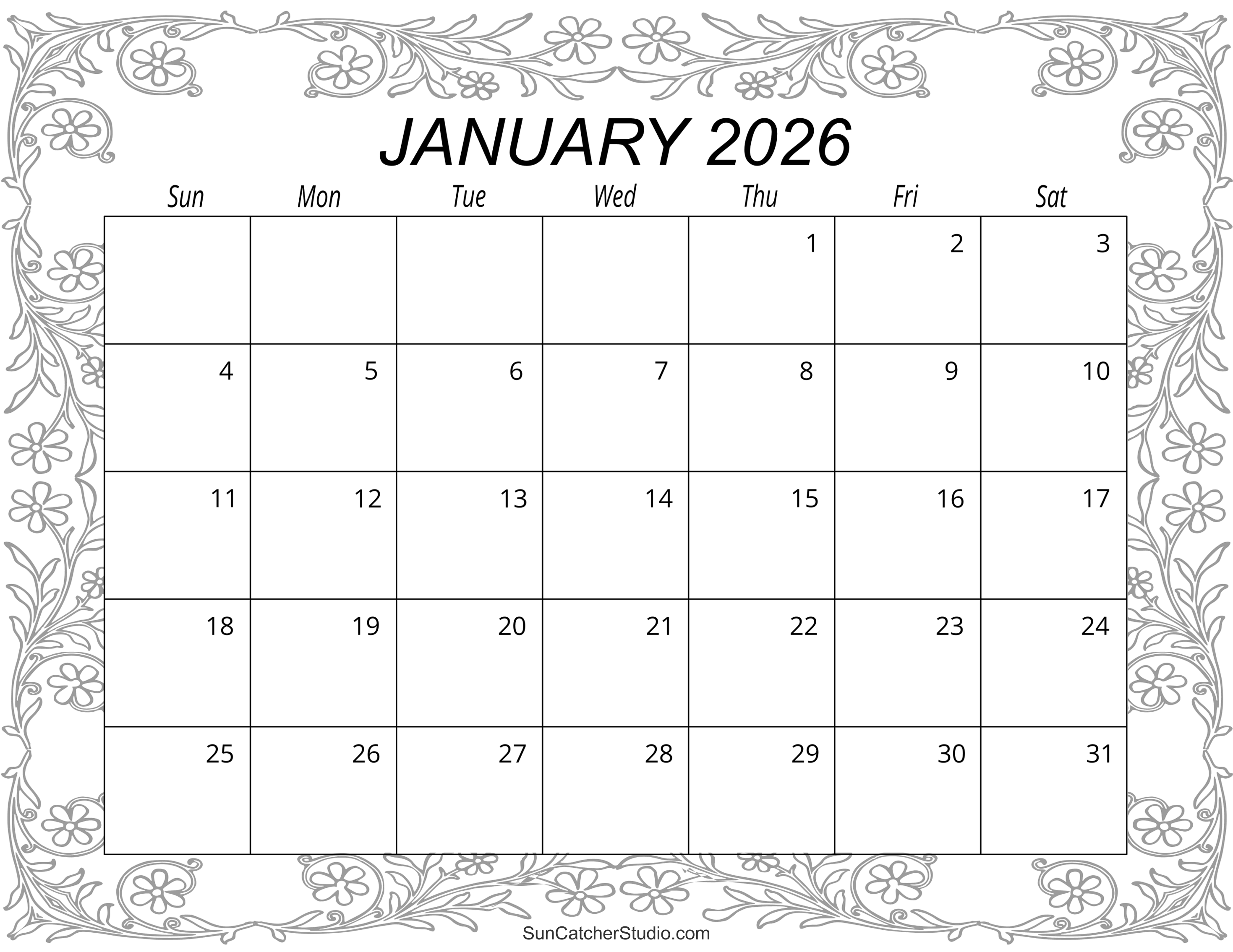 january 2026 calendar (free printable) – free printables